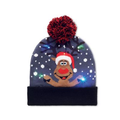 Image of SHIMAS LIGHT Christmas Knitted Beanie With LED Blue