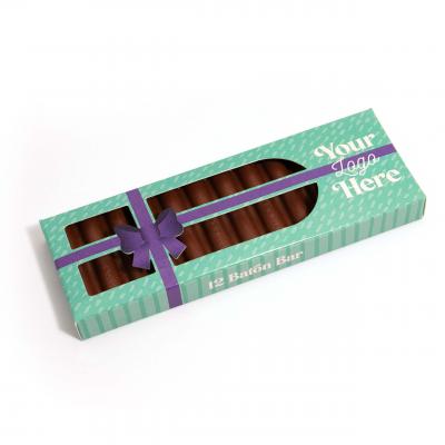 Image of Christmas Eco 12 Baton Bar Box Milk Chocolate Present Box