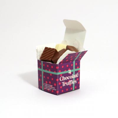 Image of Christmas Eco Maxi Cube with 4 Chocolate Truffles