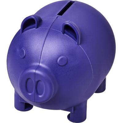 Image of Oink small piggy bank - Purple