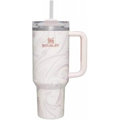 Image of Stanley Quencher H2.0 Flowstate Tumbler 1.2L  Rose Quartz Swirl