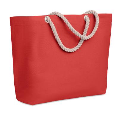 Image of MENORCA Cotton Beach Bag With Cord Handle Red