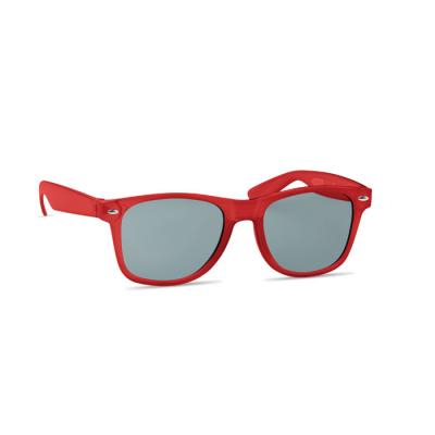 Image of MACUSA Recycled RPET Sunglasses Transparent Red