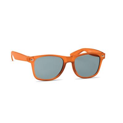 Image of MACUSA Recycled RPET Sunglasses Transparent Orange