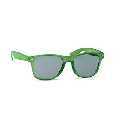 Image of MACUSA Recycled RPET Sunglasses Transparent Green | Promotional MACUSA Recycled RPET Sunglasses Transparent Green | Printed MACUSA Recycled RPET Sunglasses Transparent Green | Branded recycled Green Sunglasses MACUSA