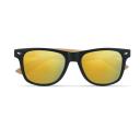 Image of California Touch Sunglasses with Bamboo Arms Yellow Lenses