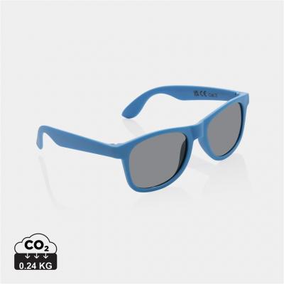Image of GRS recycled PP plastic sunglasses blue