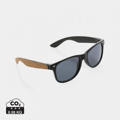 Image of GRS recycled PC plastic sunglasses with cork