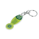 Image of Recycled Trolley Coin Stick Oval Keyring