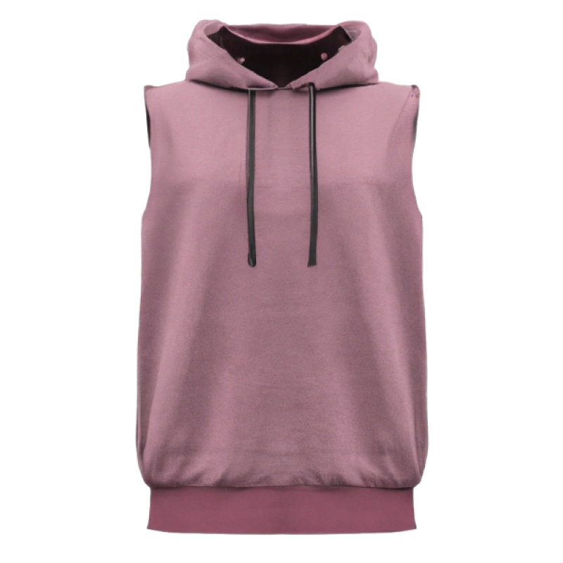 Image of Sleeveless Hooded Hoodie Low Minimum Order