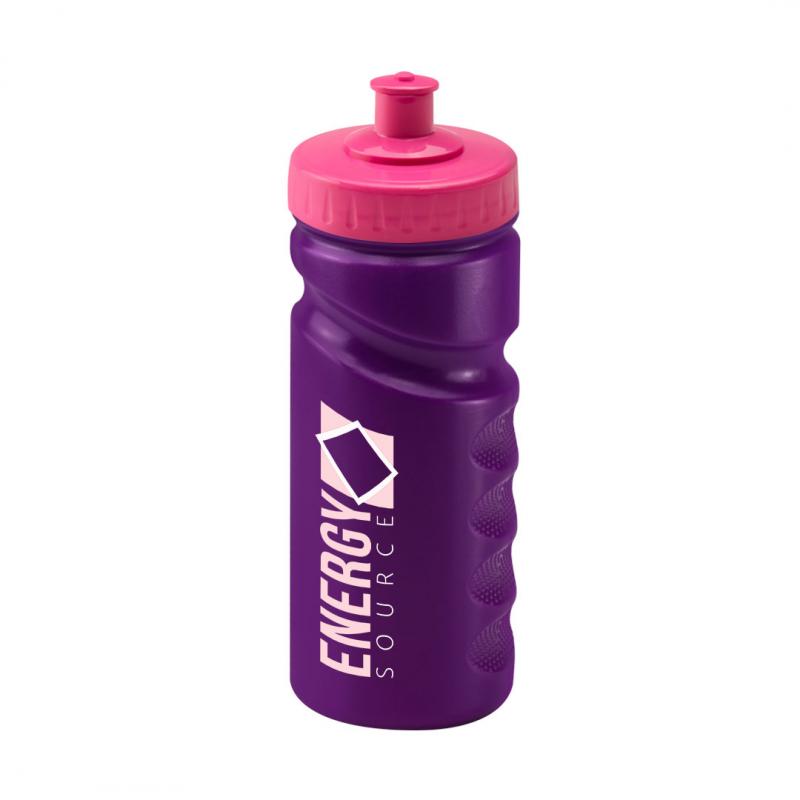 Image of Finger Grip Sports Bottle 500ml Purple