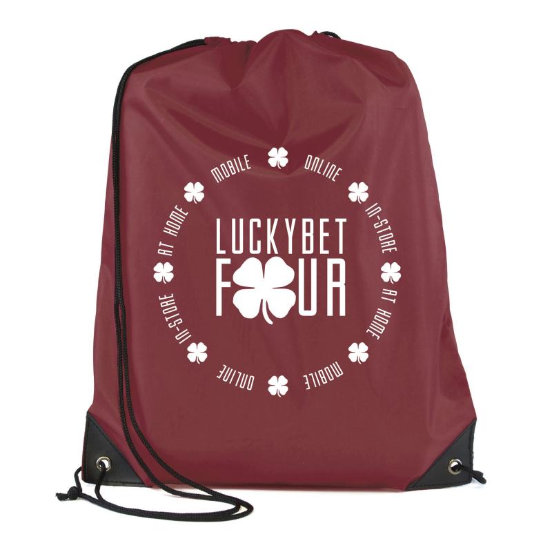 Image of Burgundy Drawstring Bag