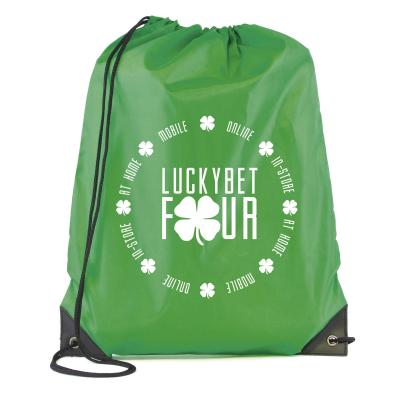 Image of Green Drawstring Bag