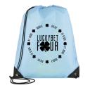 Image of Light Blue Drawstring Bag