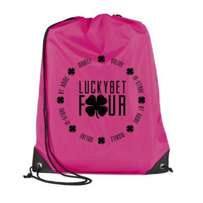 Image of Pink Drawstring Bag