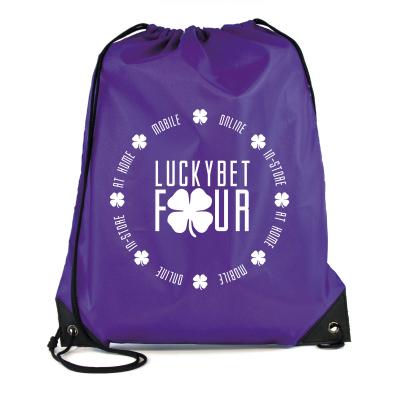 Image of Purple Drawstring Bag