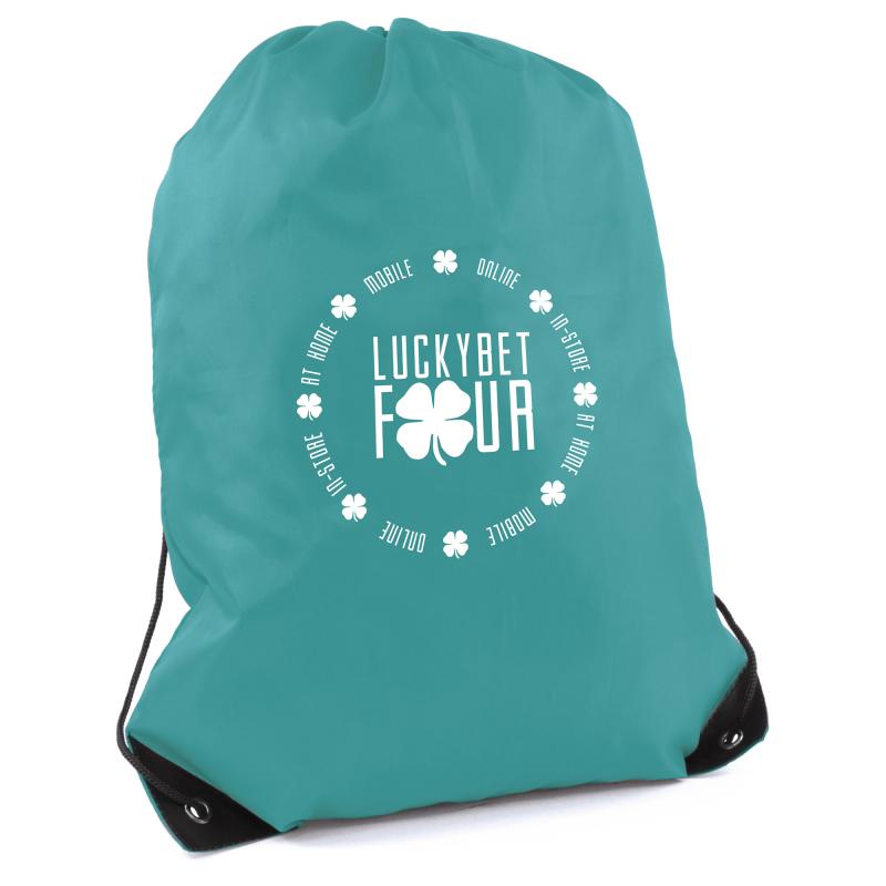 Image of Teal Drawstring Bag