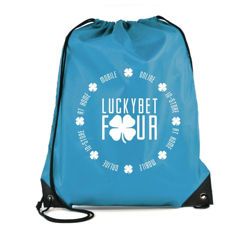 Image of Turquoise Drawstring Bag