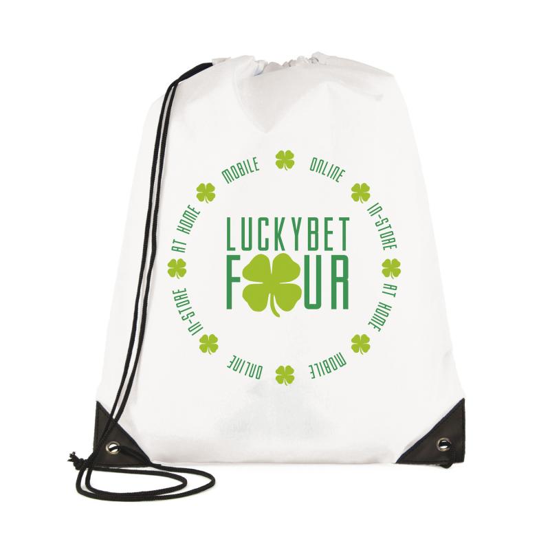 Image of White Drawstring Bag