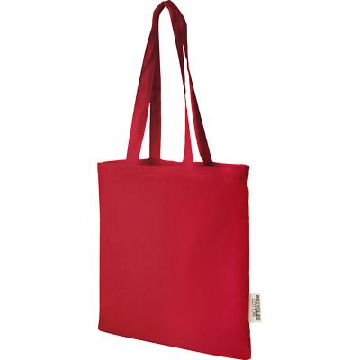 Image of Red Recycled Cotton Tote Bag 5oz