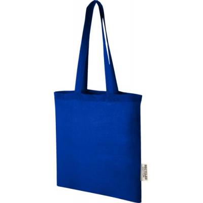 Image of Blue Recycled Cotton Tote Bag 5oz