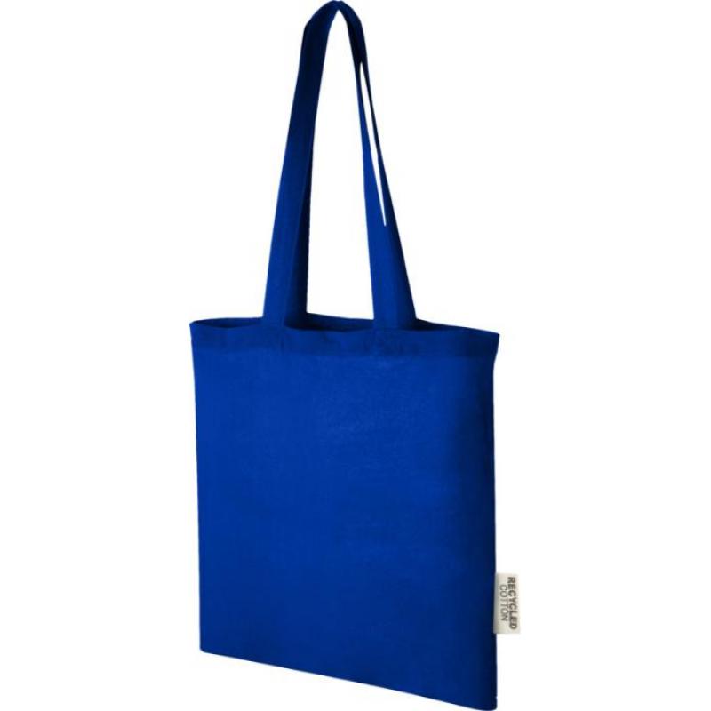 Image of Blue Recycled Cotton Tote Bag 5oz