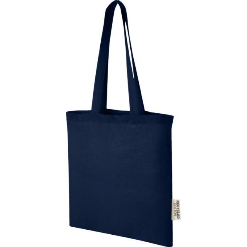 Image of Navy Blue Recycled Cotton Tote Bag 5oz