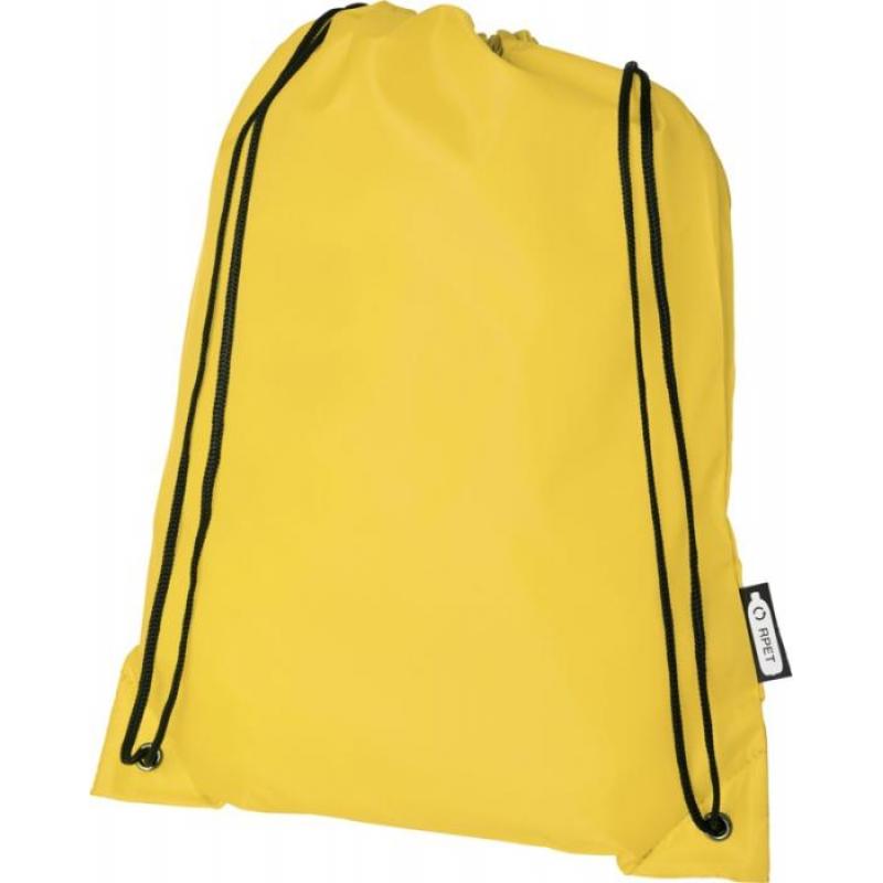 Image of Yellow Recycled Drawstring Bags