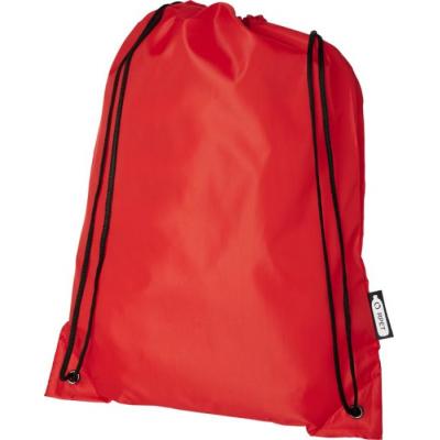 Image of Red Recycled Drawstring Bags