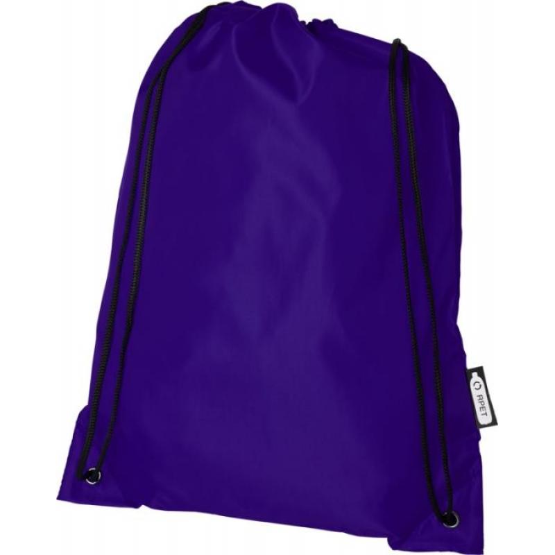 Image of Purple Recycled Drawstring Bags