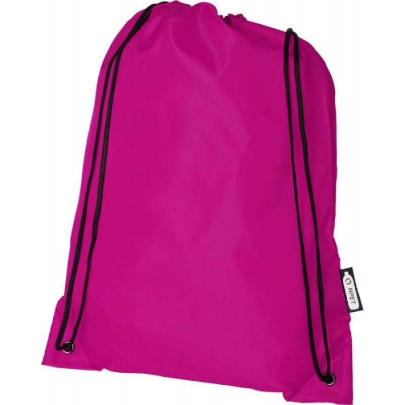 Image of Pink Recycled Drawstring Bags