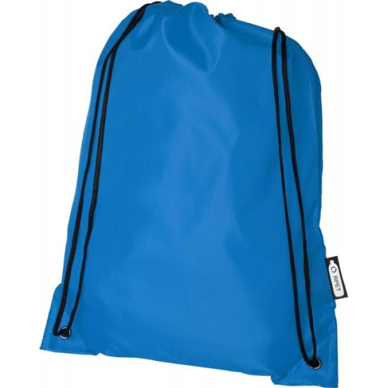 Image of Blue Recycled Drawstring Bags