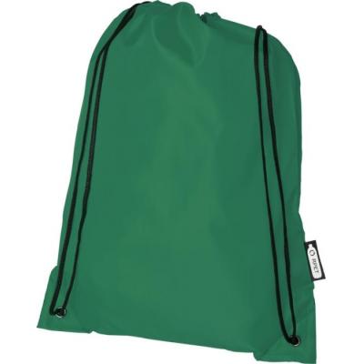 Image of Green Recycled Drawstring Bags