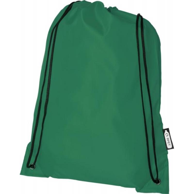 Image of Green Recycled Drawstring Bags