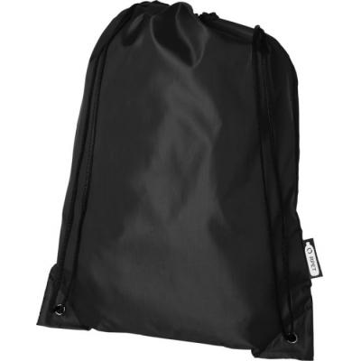 Image of Black Recycled Drawstring Bags