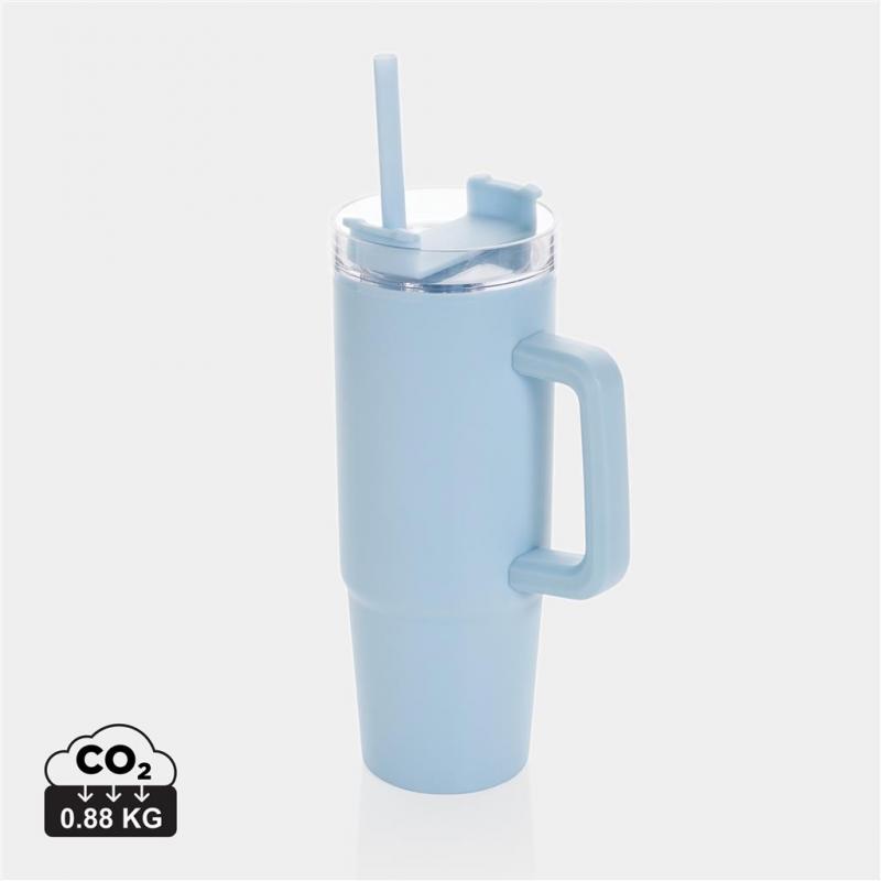 Image of Tana RCS recycled plastic tumbler with handle 900ml Light Blue