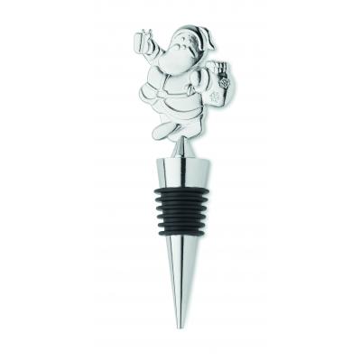 Image of Christmas Santa Wine Bottle Stopper