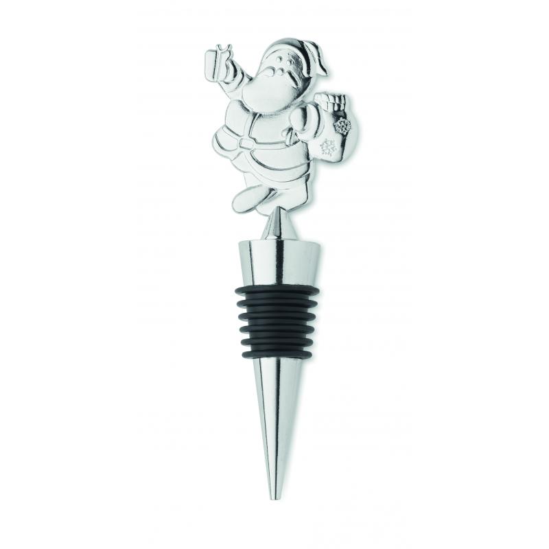 Image of Christmas Santa Wine Bottle Stopper