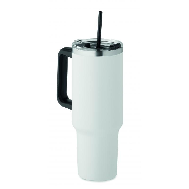 Image of Suma Double Wall Tumbler Recycled Stainless Steel 1200ml White