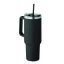 Image of Suma Double Wall Tumbler Recycled Stainless Steel 1200ml Black