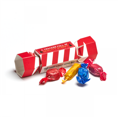 Image of Promotional Eco Christmas Cracker Filled With Quality Street Chocolates