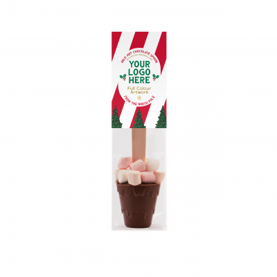 Image of Promotional Christmas Hot Chocolate Spoon With Marshmallows