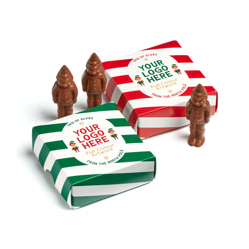 Image of Winter Collection Eco Treat Box - Trio of Elves