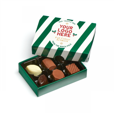 Image of Promotional Christmas Chocolate Truffles In Gift Box