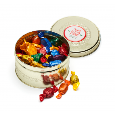 Image of Promotional Quality Street Chocolates In Gold Christmas Gift Tin