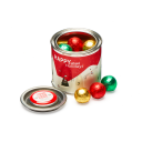 Image of Christmas Paint Tin Filled with Foiled Chocolate Balls