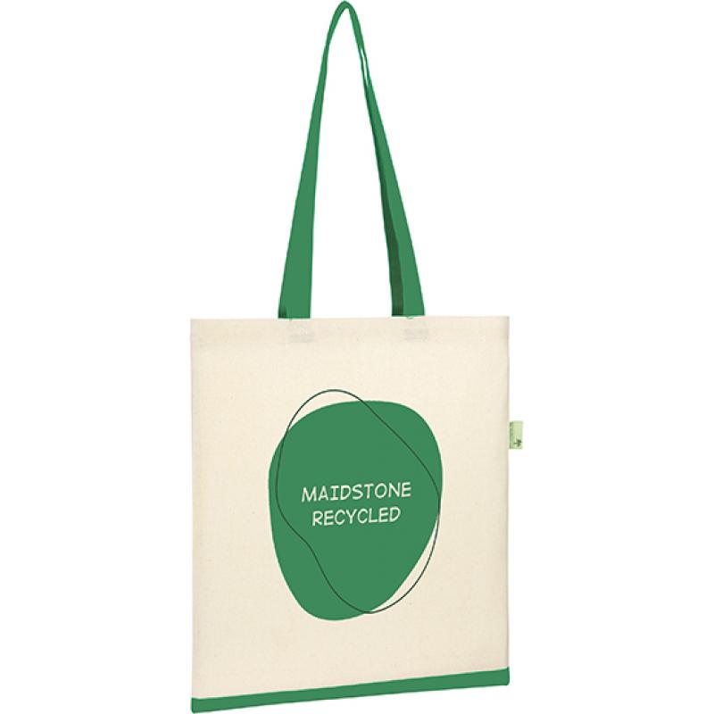 Image of Maidstone 5oz Recycled Cotton Shopper Tote Bag