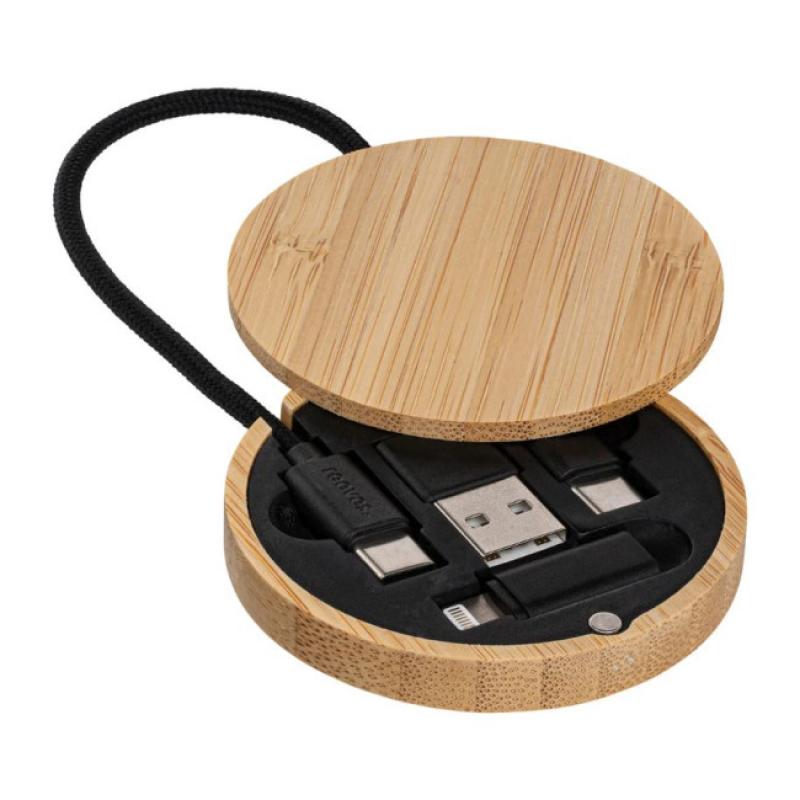 Image of Reeves Convertics Evo Bamboo 4-in-1 Charging Cable 