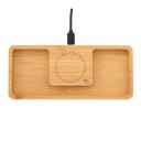 Image of Reeves Bamboo Desktop Organiser With Wireless Charger 15W