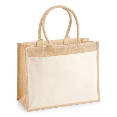 Image of Westford Mill Cotton Pocket Jute Shopper